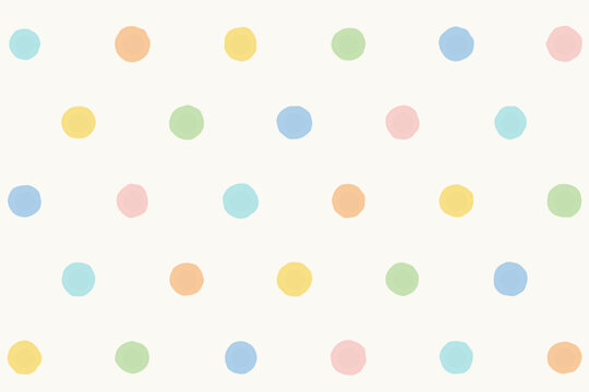 Pastel hand drawn dot pattern background