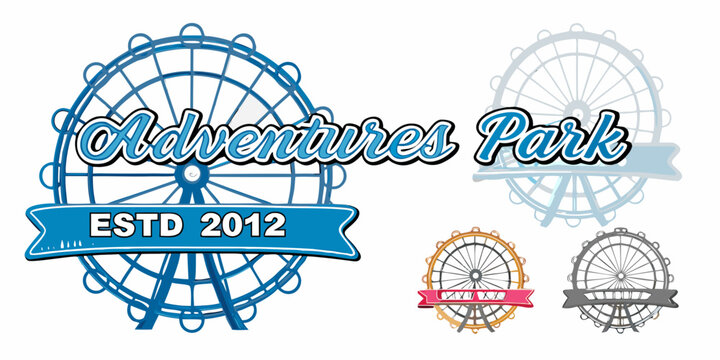 Park Rides Logo Amusement Park Logo