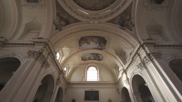 ROVETTA, ITALY - MARCH 9, 2026: The all Saints Parish church interior