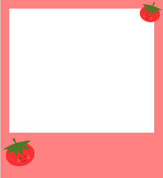 frame with tomato