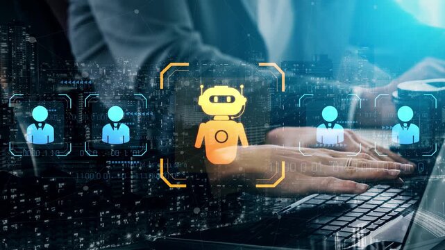 AI is selected to replace human employees, illustrating automation and workforce transformation driven by artificial intelligence in digital operations Marrow