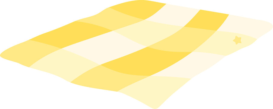 yellow picnic mat