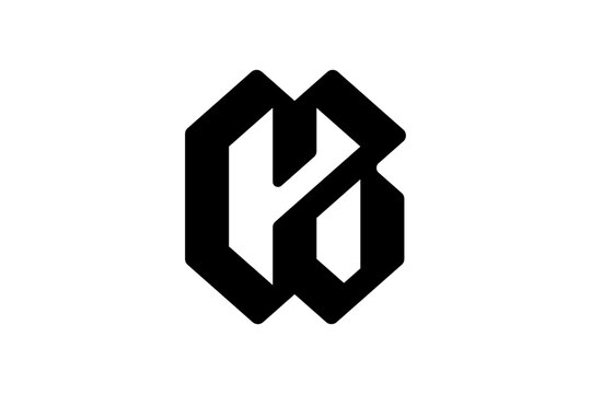 CB Letter Geometric Bold Logo