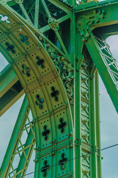 Liberty Bridge in Budapest, Hungary