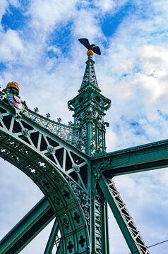 Liberty Bridge in Budapest, Hungary