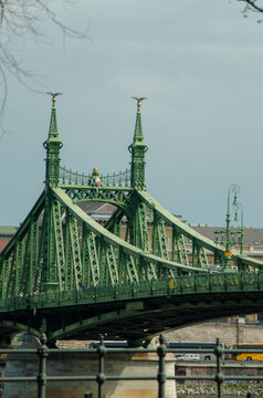 Liberty Bridge in Budapest, Hungary