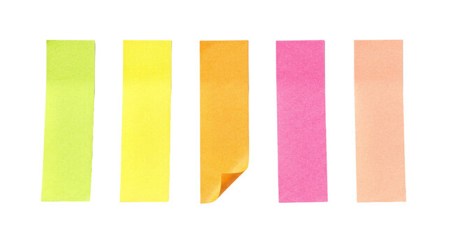 Texture of colorful stick-type sticky notes