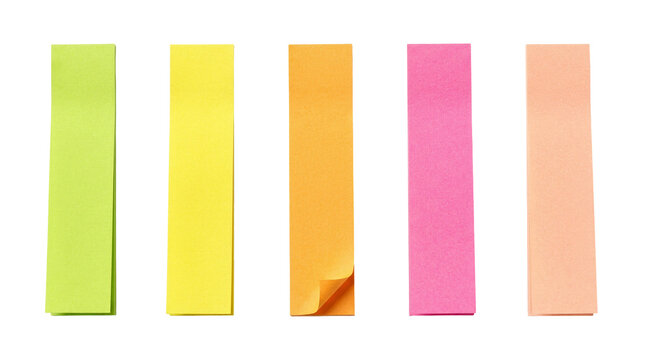 Texture of colorful stick-type sticky notes