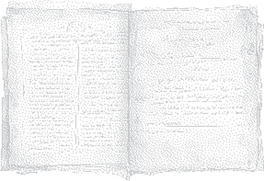 Antique handwritten manuscript open with aged parchment pages and faded ink text during bright natural light