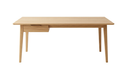 Modern oak wood office desk with drawer © shuphanida