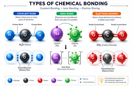Types of Chemical Bonding: Covalent and Ionic Bond Explained