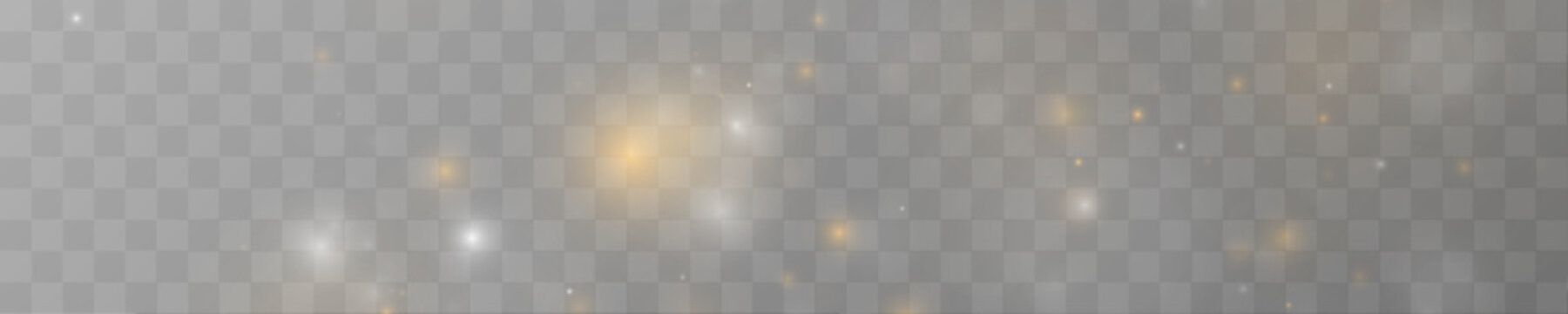 White-gold dust cloud with glowing sparkles and smooth luminous haze. Elegant shimmer forms luxury fantasy style. Perfect design element for banners. vector