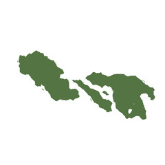 Obraz premium Vector illustration of a world map showing the continent in green. Minimalist map shape. Green map color. Flat map design