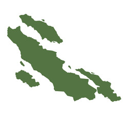 Fototapeta premium Vector illustration of a world map showing the continent in green. Minimalist map shape. Green map color. Flat map design