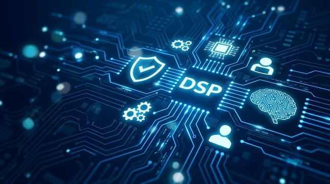 Dsp Digital Signal Processing Concept Showing Circuit Board Technology
