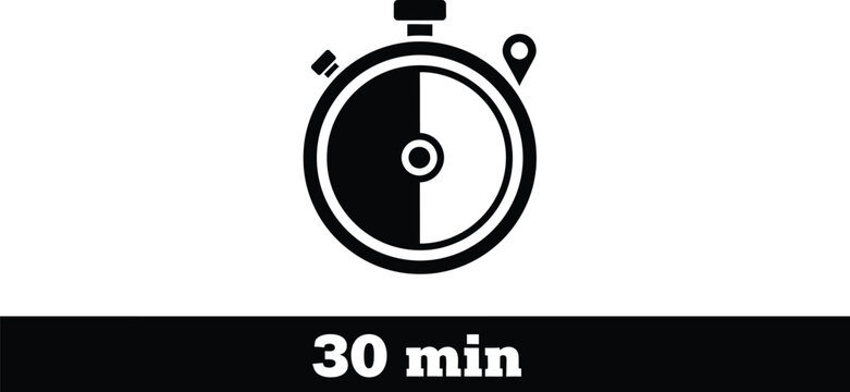 30 minute stopwatch timer icon