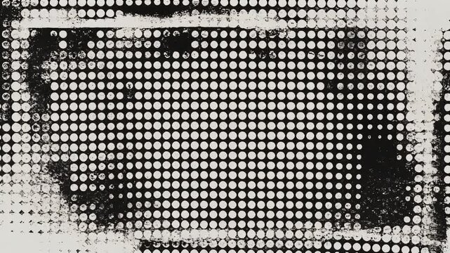 Abstract Halftone Dots Pattern Transition Background