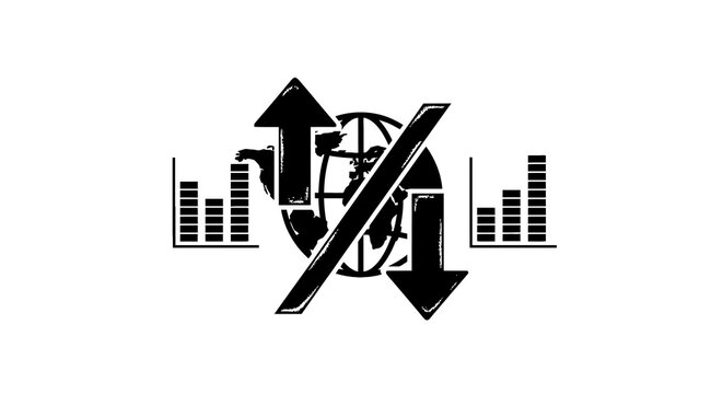 No graph chart arrow decline.