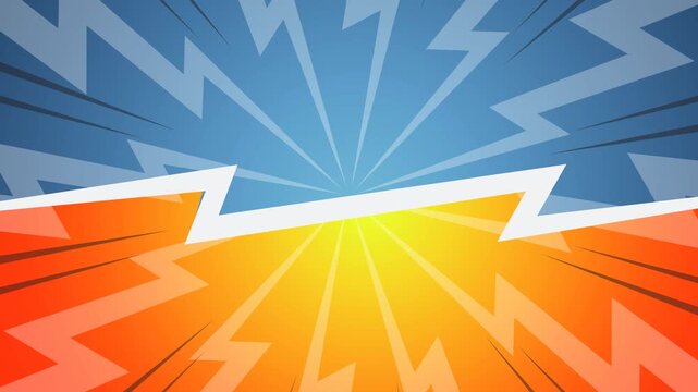 VS Versus Comic Book Cartoon Animation
