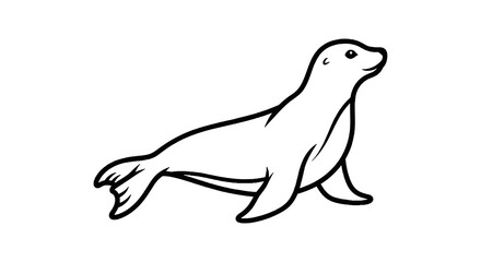 Seal Mammal Marine Animal Drawing. © SITI