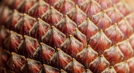 Fototapeta premium Macro Geometric Texture of Bellotas Oak Seed Pod Scales