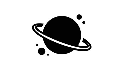 Saturn Planet with Ring System. © undangan
