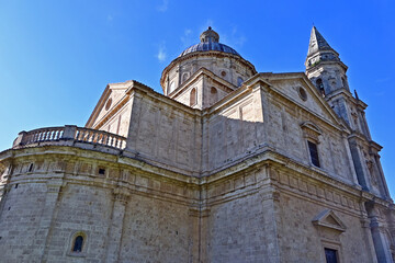 Naklejka premium Montepulciano, la Chiesa o Santuario della Madonna di San Biagio, Val d'Orcia, Toscana