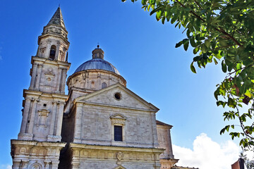 Naklejka premium Montepulciano, la Chiesa o Santuario della Madonna di San Biagio, Val d'Orcia, Toscana
