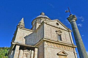 Naklejka premium Montepulciano, la Chiesa o Santuario della Madonna di San Biagio, Val d'Orcia, Toscana