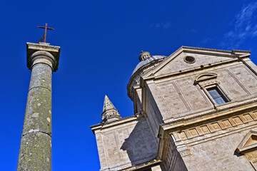 Naklejka premium Montepulciano, la Chiesa o Santuario della Madonna di San Biagio, Val d'Orcia, Toscana