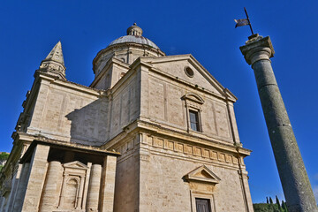 Naklejka premium Montepulciano, la Chiesa o Santuario della Madonna di San Biagio, Val d'Orcia, Toscana