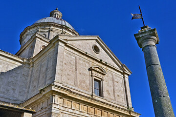 Naklejka premium Montepulciano, la Chiesa o Santuario della Madonna di San Biagio, Val d'Orcia, Toscana