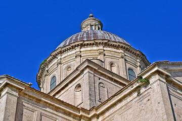 Naklejka premium Montepulciano, la Chiesa o Santuario della Madonna di San Biagio, Val d'Orcia, Toscana