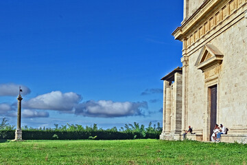 Naklejka premium Montepulciano, la Chiesa o Santuario della Madonna di San Biagio, Val d'Orcia, Toscana