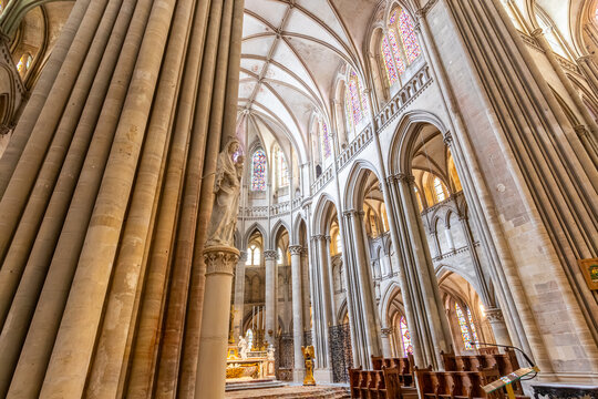 Cathedral of Our Lady, Coutances, France, interiors