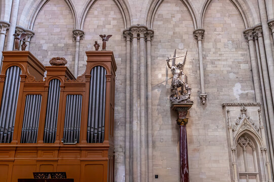 Cathedral of Our Lady, Coutances, France, interiors