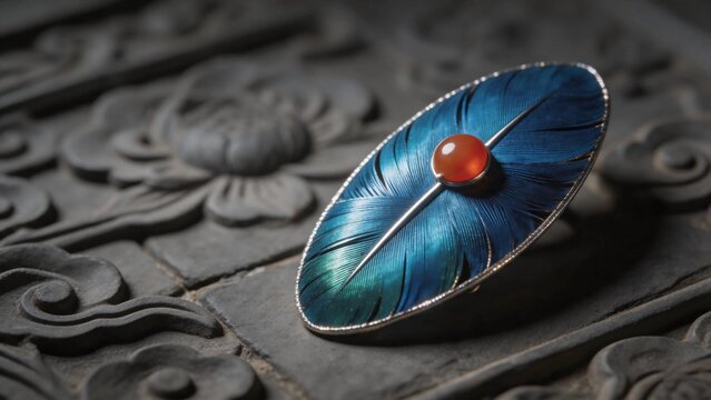 Dian Cui Kingfisher Feather Inlay