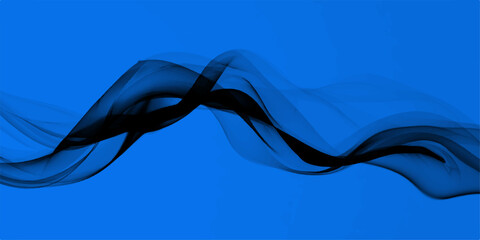 Abstract blue background with dynamic smoke-like swirl, a visually striking display of movement and contrast. © ITS OK
