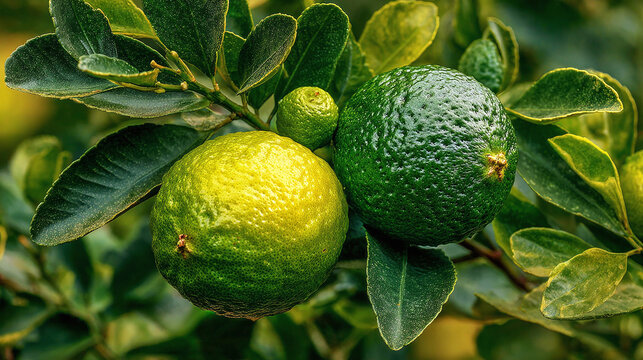 calamansi tree with ripe citrus fruits and lush green foliage captured in a beautiful outdoor botanical setting