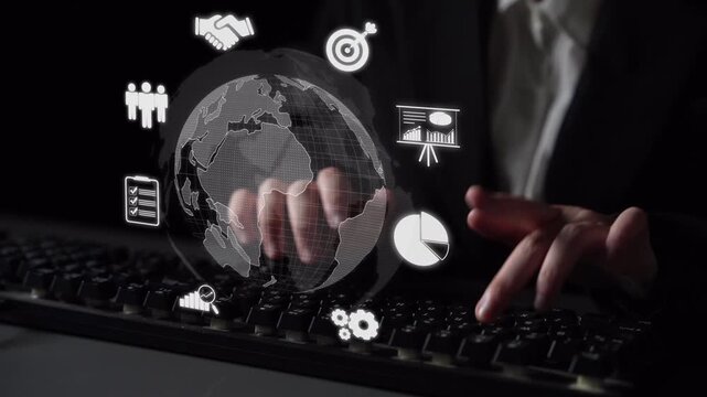 Global marketing and finance strategy, worldwide business expansion, international finance planning, cross-border marketing, and digital marketing tools for global business success. Muxer
