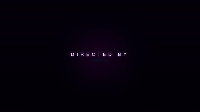 Film Credits Title Sequence - Executive Producer, Director, Cinematography