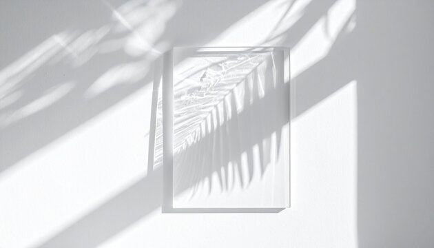 minimalist sunlight caustics on white surface abstract reflection pattern