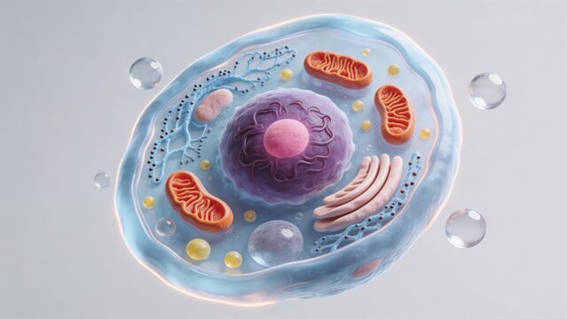 Cellular structure with organelles