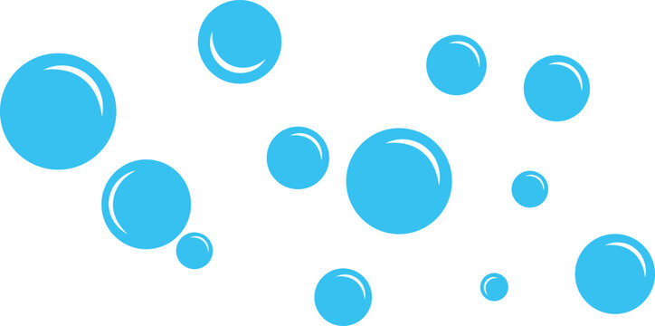 Soap bubble vector icon clean foam circle symbol hygiene flat design