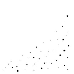 Fototapeta premium Monochromatic Scattered Star