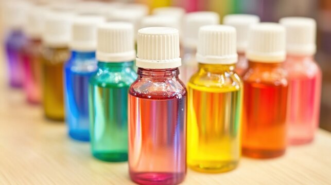 Colorful Aromatic Essential Oil Bottles Array v2 6x