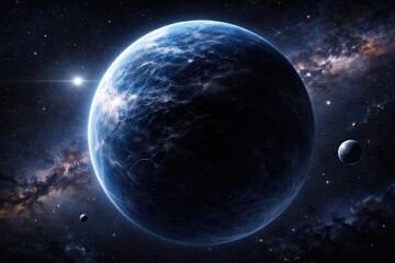 Fototapeta premium Theoretical mysterious planet nine in space