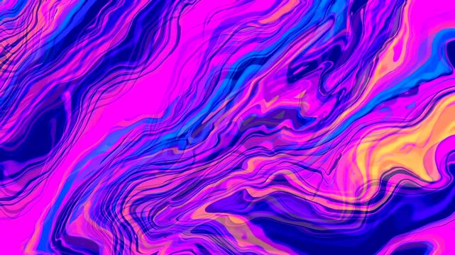 Vibrant Pink and Blue Abstract Liquid Marble Fluid Background