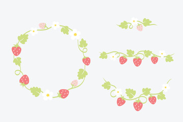 Obraz premium Strawberry vine decoration