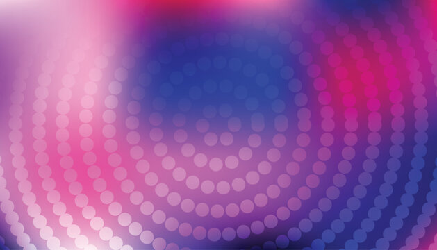 Abstract purple and blue background with circular dot pattern